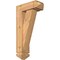 Ekena Millwork Traditional Arts and Crafts Smooth Bracket w/ Offset Brace, Western Red Cedar, 5 1/2"W x 14"D x 26"H BKT0604X14X26TRA03SWR - alternate 1